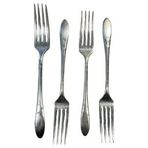 Oneida Community LADY HAMILTON Silverplate 4 Dinner Forks 7 1/4" Flatware